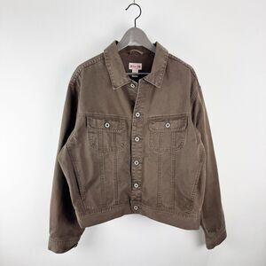 GAP Brown Denim Men's 100% Cotton Jean Trucker Jacket Large